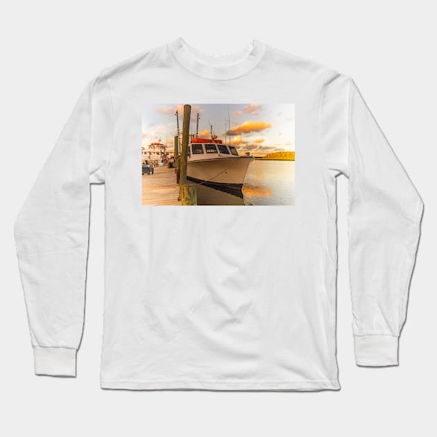 Fishing boat of Calabash Long Sleeve T-Shirt by KensLensDesigns
